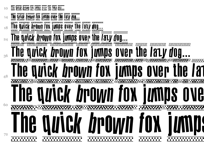 1980 Portable font waterfall